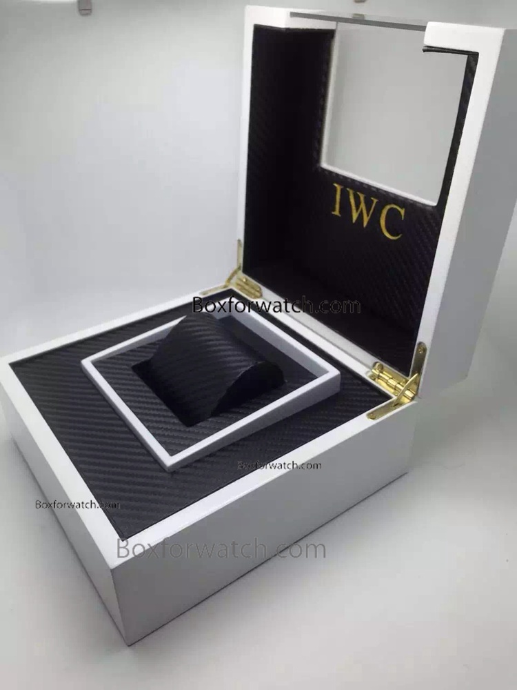 AAA Grade IWC Replica Watch Box Display - White Wooden Case